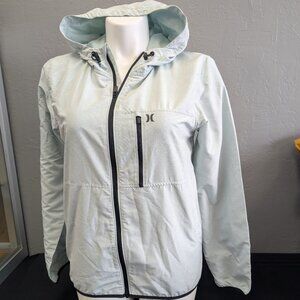 Hurley Women's Outdoor Light Jacket Windbreaker Mint Green Size Medium